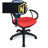 Ghế lưới nhân viên có khung và chân tay tựa nhựa, đệm ghế bọc vải lưới xốp GL101